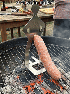 šOutdoor prankster Stainless Steel BBQ Sausage Holder-Buy 1 Free 1
