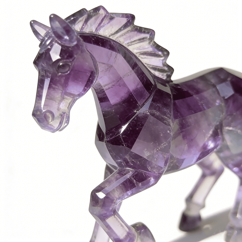 🐎💜Lucky Amethyst Crystal Horse Keychain —✨ A Symbol of Wisdom & Success (2026)