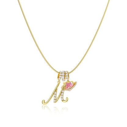 💖Last Day 49% OFF✨3-Layering Initial A-Z Letter Pendant Necklaces🎀