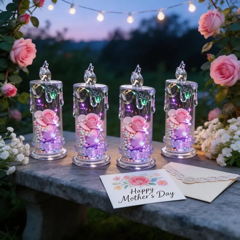 🌹The Romantic Rose LED Candle Set ✨