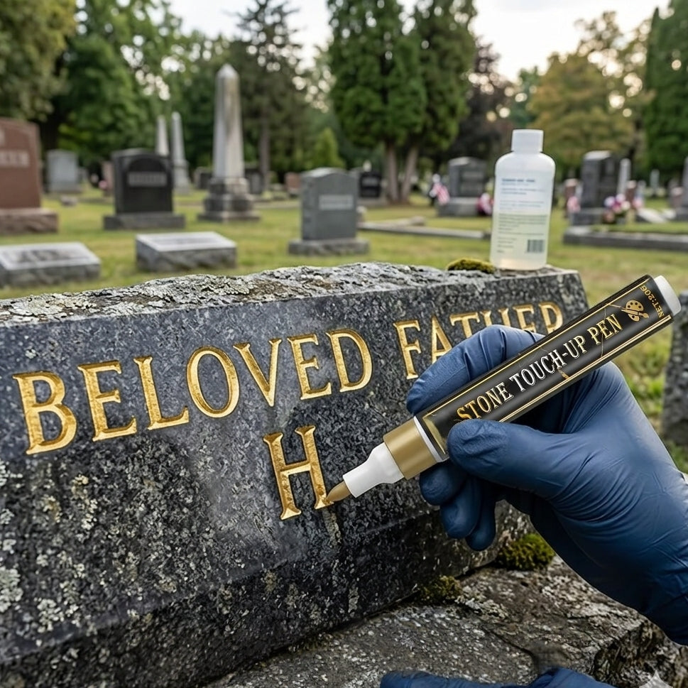 🔥Restore Faded Gravestone Lettering Pen - Make Faded Memorial Text Clear Again