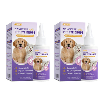 👩‍⚕️ ODALIT™ NanoCare Pet Eye Drops ☑️ FDA Approved | Relieves Conjunctivitis, Dry Eyes, Cataracts, and Keratitis🐶