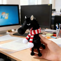 Black Horse Lucky Mascot