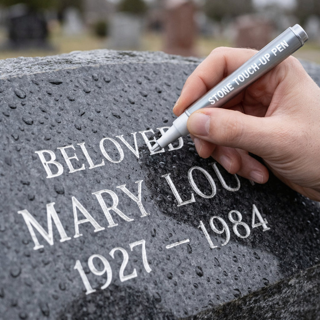 🔥Restore Faded Gravestone Lettering Pen - Make Faded Memorial Text Clear Again