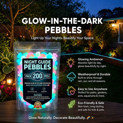 💥LAST DAY SALE 70%OFF💥🌈Colorful Glow in the Dark Garden Stones