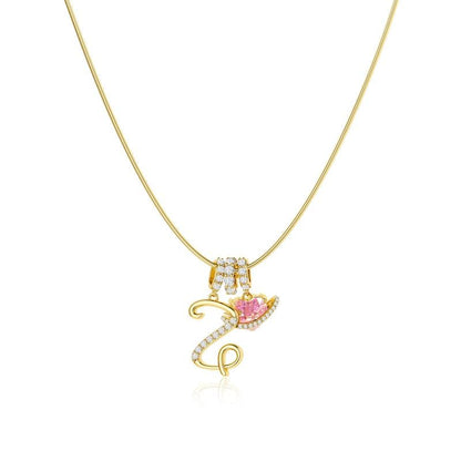💖Last Day 49% OFF✨3-Layering Initial A-Z Letter Pendant Necklaces🎀