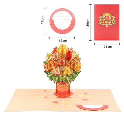 💌 Forever-Blooming 3D Flower Pop-Up Card | A Valentine’s Surprise She’ll Never Forget💖