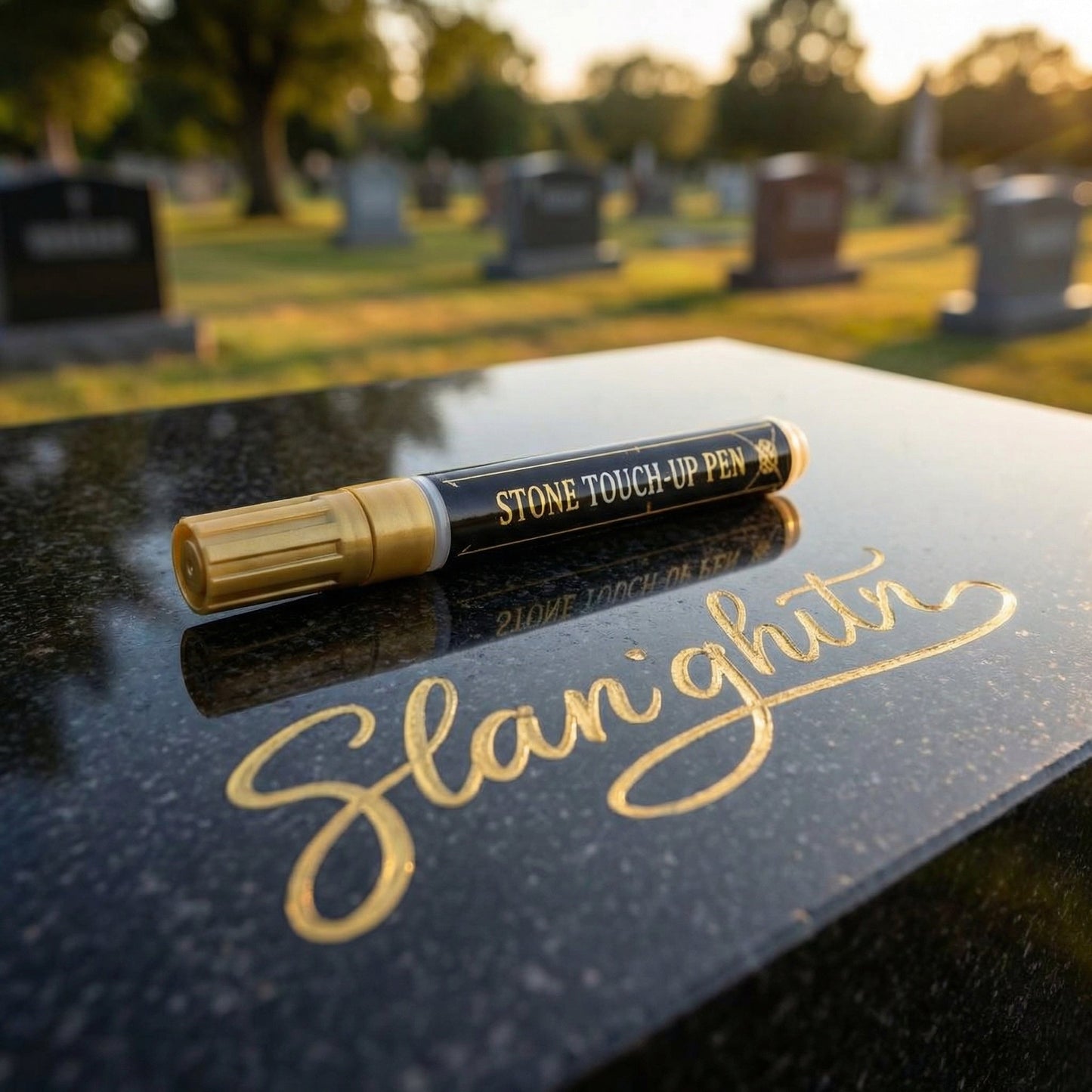 🔥Restore Faded Gravestone Lettering Pen - Make Faded Memorial Text Clear Again