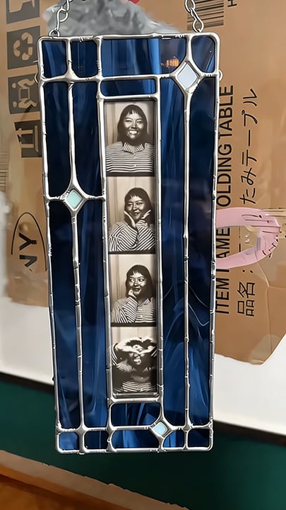 🔥Winter Sale 49% OFF - ✨Handmade Stained Glass Photobooth Frame