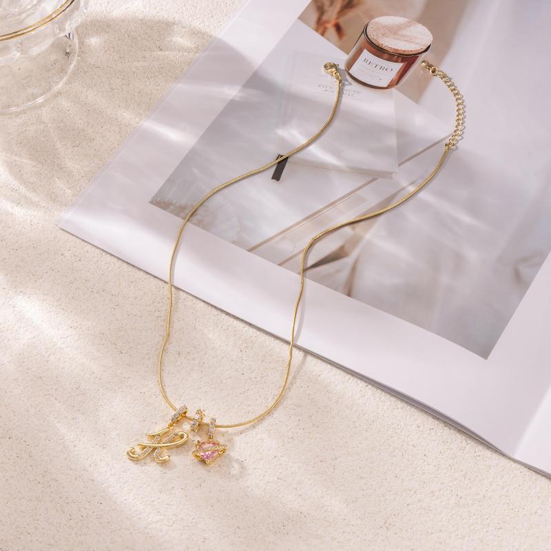 💖Last Day 49% OFF✨3-Layering Initial A-Z Letter Pendant Necklaces🎀