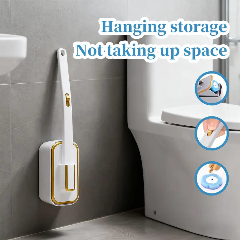 A More Hygienic Way to Clean Your Toilet No-Touch Replacement. No Floor Clutter.
