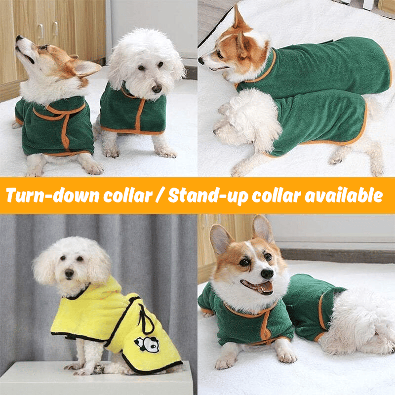 🐶🐾LAST DAY SALE 49% OFF💦 Super Absorbent Quick-drying Pet Dog Bathrobe