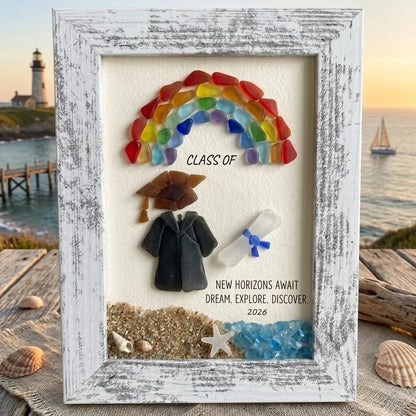🌊Sea Glass Graduation Art Class of 2026 Keepsake Gift🎓🎁