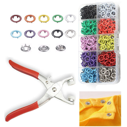 ✨ Effortless No-Sewing Snap Pliers Kit - Instantly Fix & Customize Clothes (100pcs)