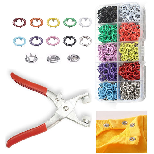 ✨ Effortless No-Sewing Snap Pliers Kit - Instantly Fix & Customize Clothes (100pcs)