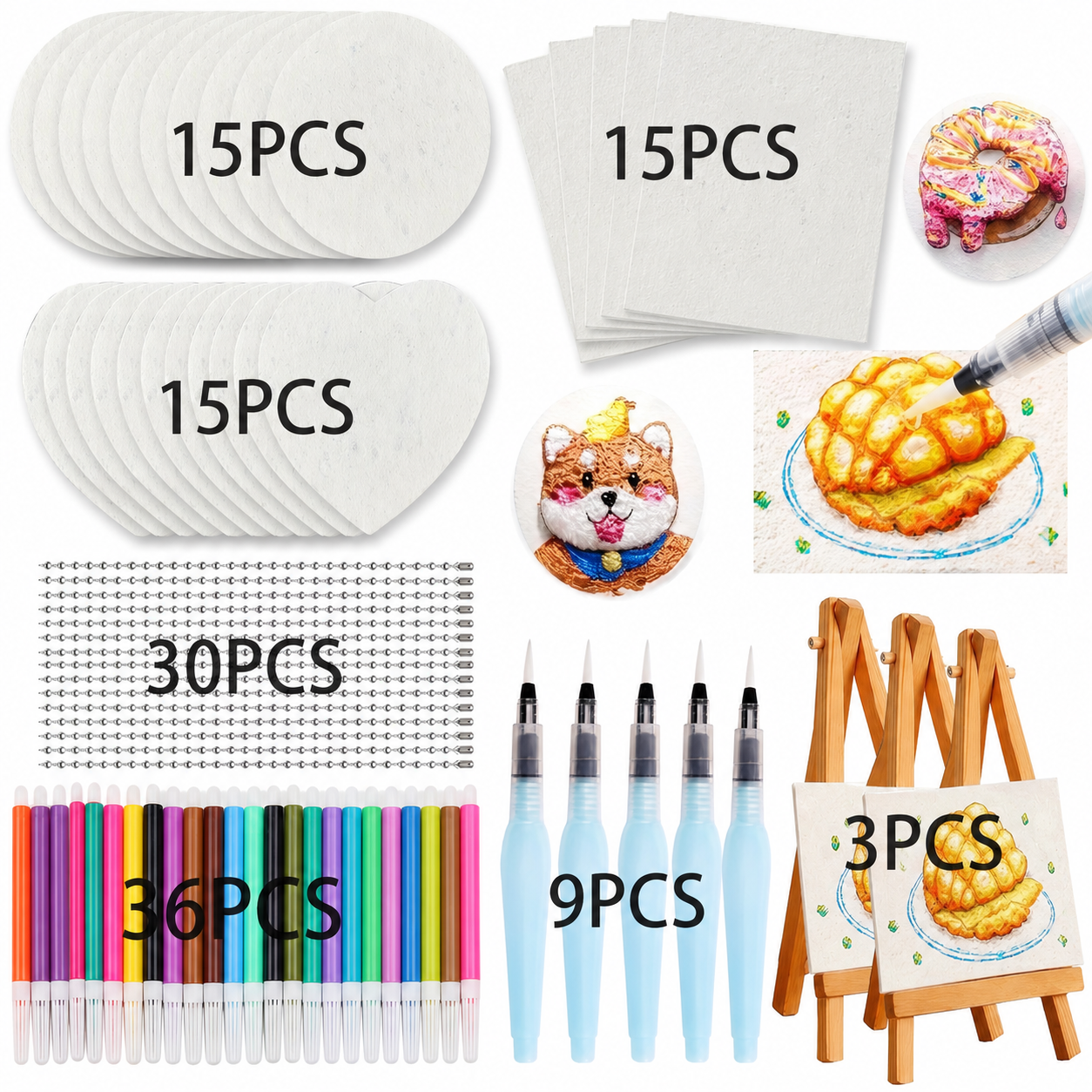Playdate Party Pack — 123 Pieces · 45 Puffy Canvases