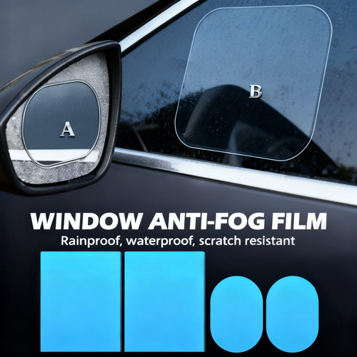🔥4Pcs Anti-Rain Rearview Mirror Film — Drive Safely in Any Weather 🌧️