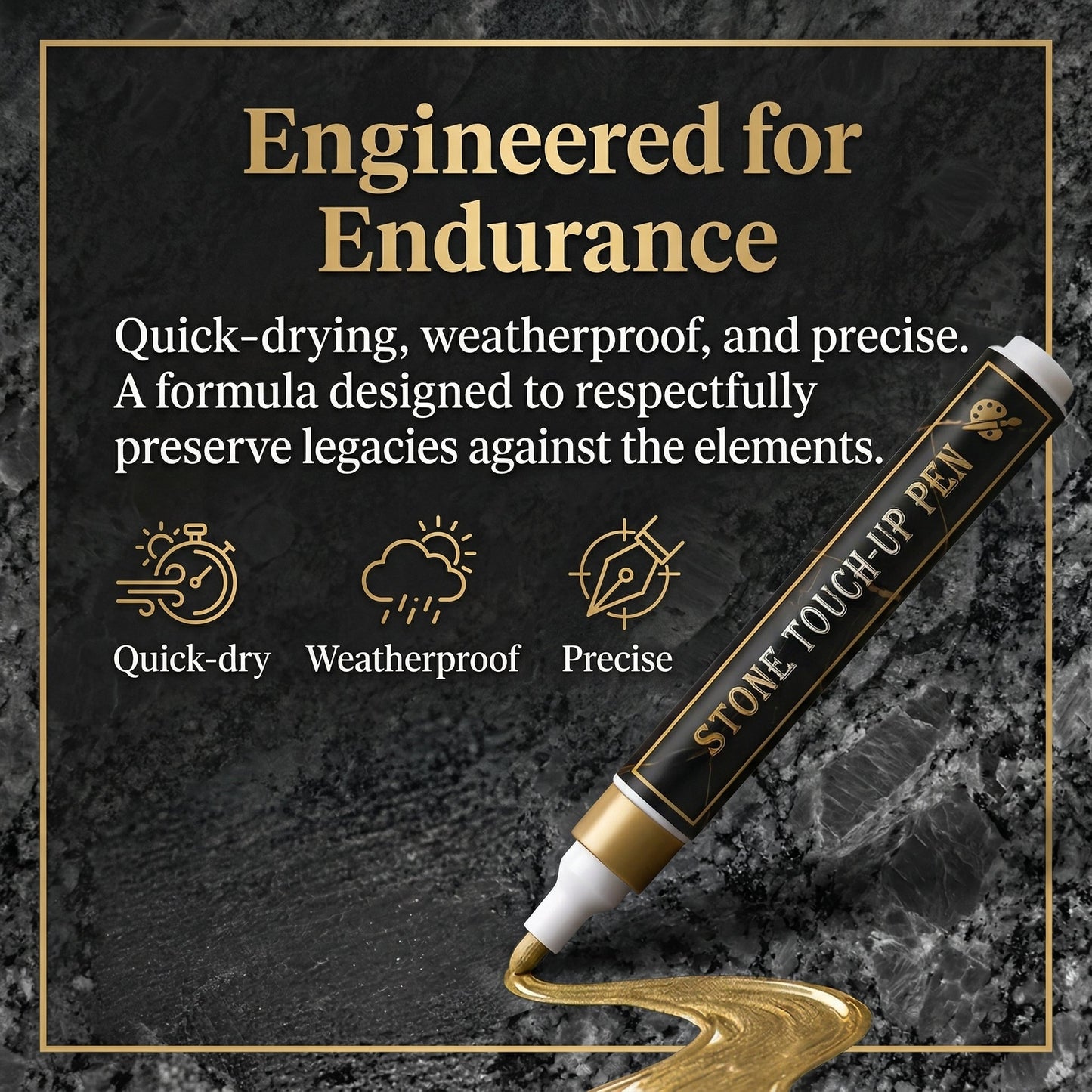 🔥Restore Faded Gravestone Lettering Pen - Make Faded Memorial Text Clear Again