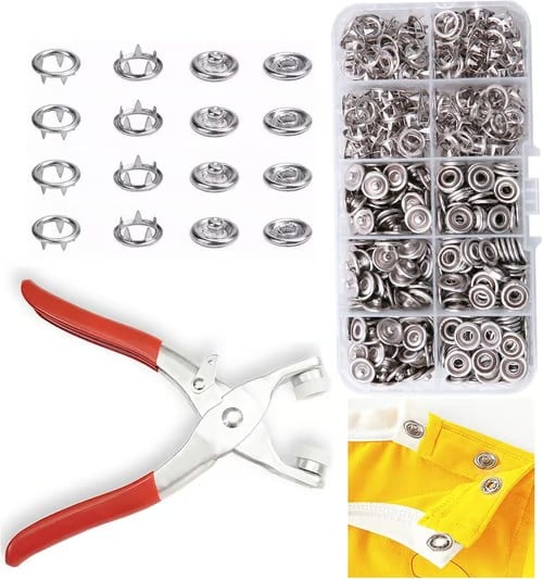 ✨ Effortless No-Sewing Snap Pliers Kit - Instantly Fix & Customize Clothes (100pcs)