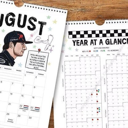 🏎️📅F1 Scrapbook Race Calendar 2026 — The Ultimate Fan’s Race-Ready Wall Calendar