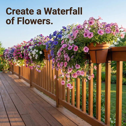Tool-Free Balcony & Railing Plant Hanger