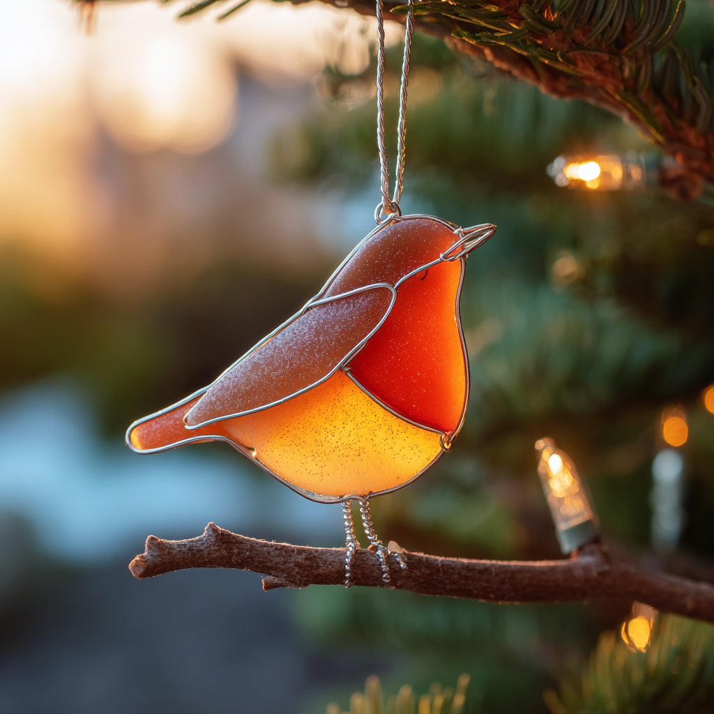 🔥LAST DAY 49% OFF - 🐦Sea Glass Birds Ornament
