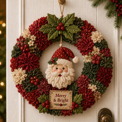 🔥49% Off Last Day -Buy 2+ & Get Free Shipping🎄 3D Fabric Poke Wreath DIY Kit