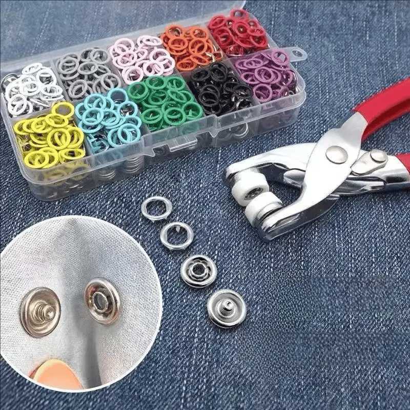 ✨ Effortless No-Sewing Snap Pliers Kit - Instantly Fix & Customize Clothes (100pcs)