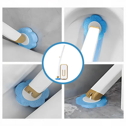 A More Hygienic Way to Clean Your Toilet No-Touch Replacement. No Floor Clutter.