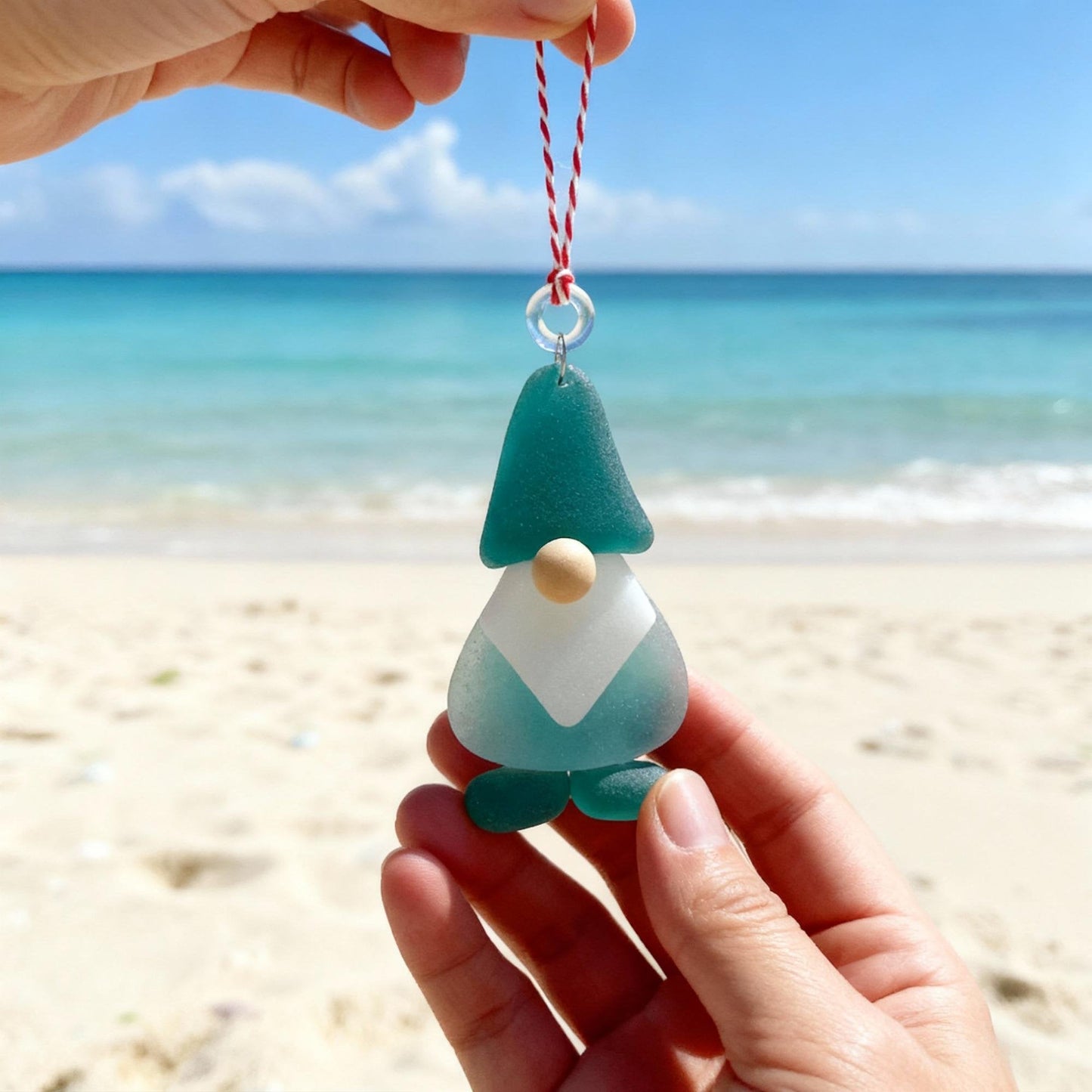 🔥Last Day 49% OFF -🌊Handmade Sea Glass Christmas Ornament