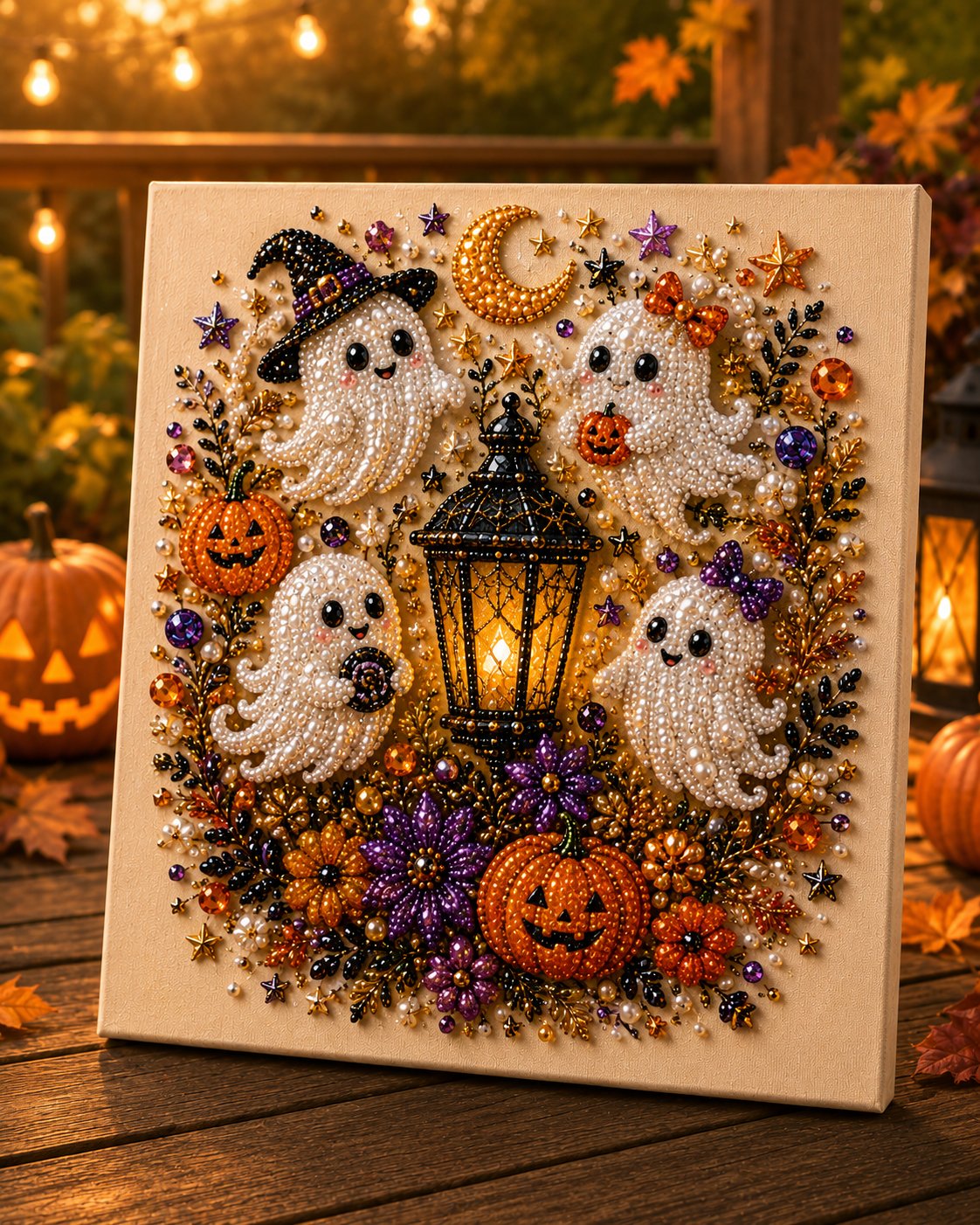 🎃 Halloween Pearl Art Kit – Create Your Own Spooky-Cute Décor