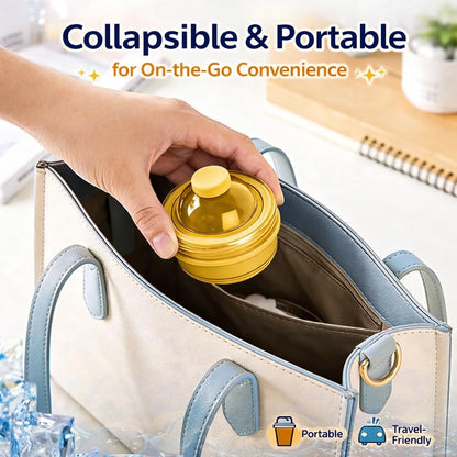 🔥NEW HOT SELLING 40% OFF 🔥 2-in-1 Collapsible Silicone Ice Ball Maker Cup