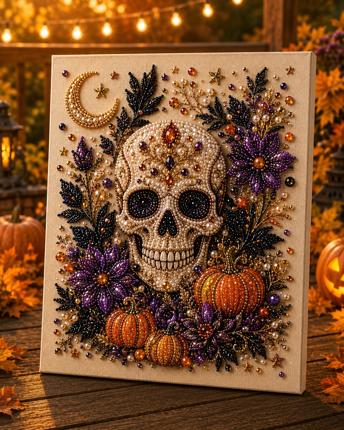 🎃 Halloween Pearl Art Kit – Create Your Own Spooky-Cute Décor