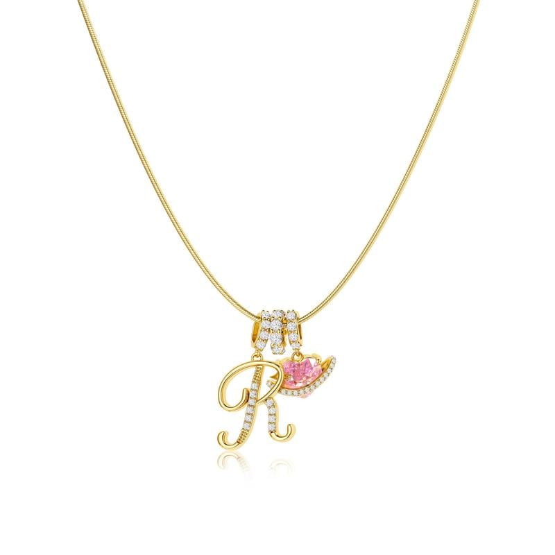 💖Last Day 49% OFF✨3-Layering Initial A-Z Letter Pendant Necklaces🎀