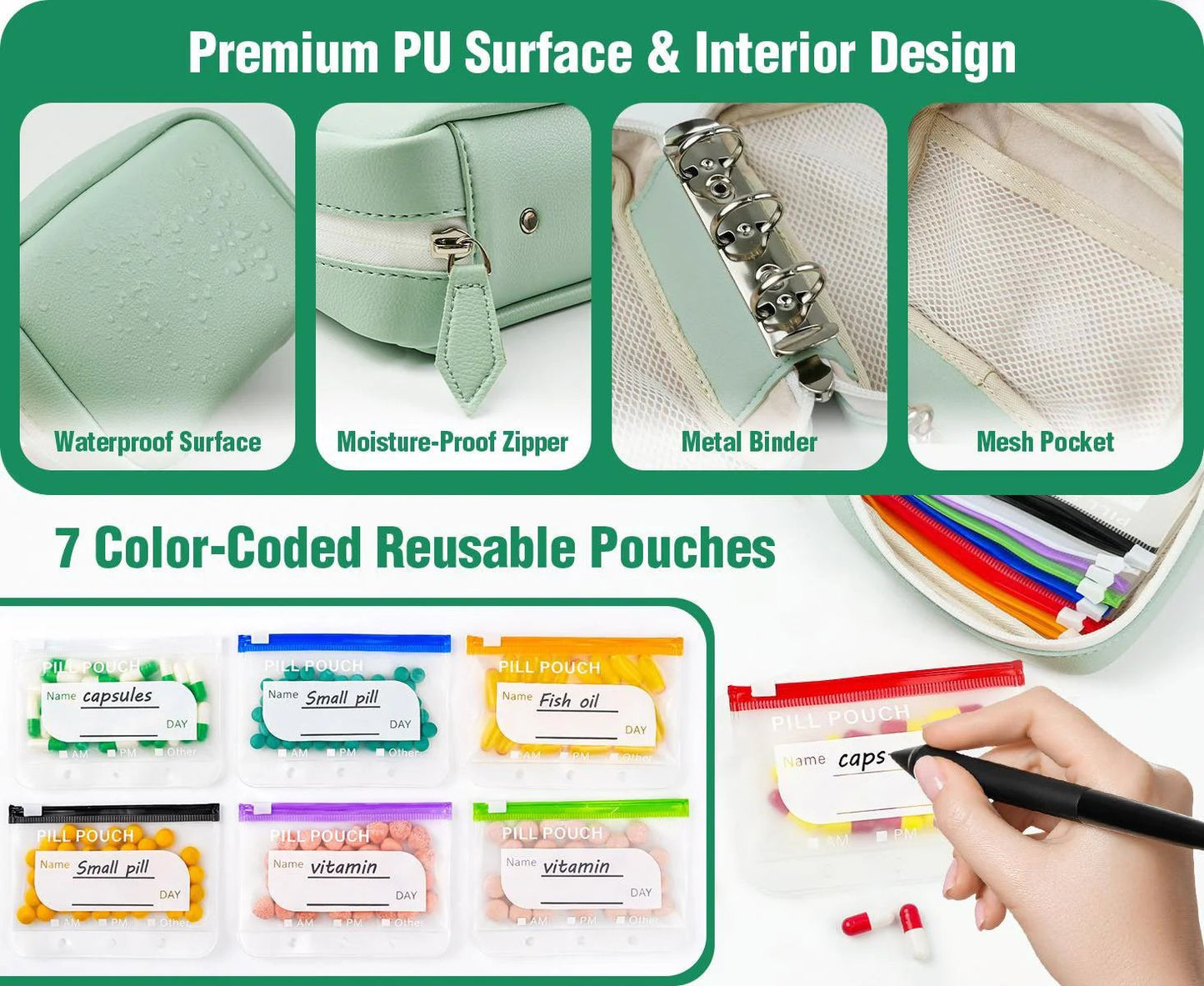 💊The A8 Waterproof Pill Pouch Set