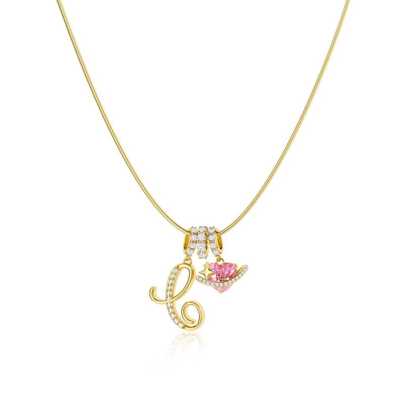 💖Last Day 49% OFF✨3-Layering Initial A-Z Letter Pendant Necklaces🎀
