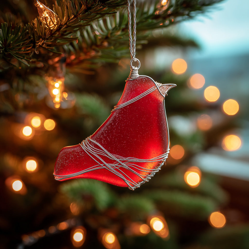 🔥LAST DAY 49% OFF - 🐦Sea Glass Birds Ornament