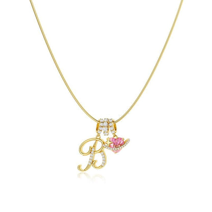 💖Last Day 49% OFF✨3-Layering Initial A-Z Letter Pendant Necklaces🎀
