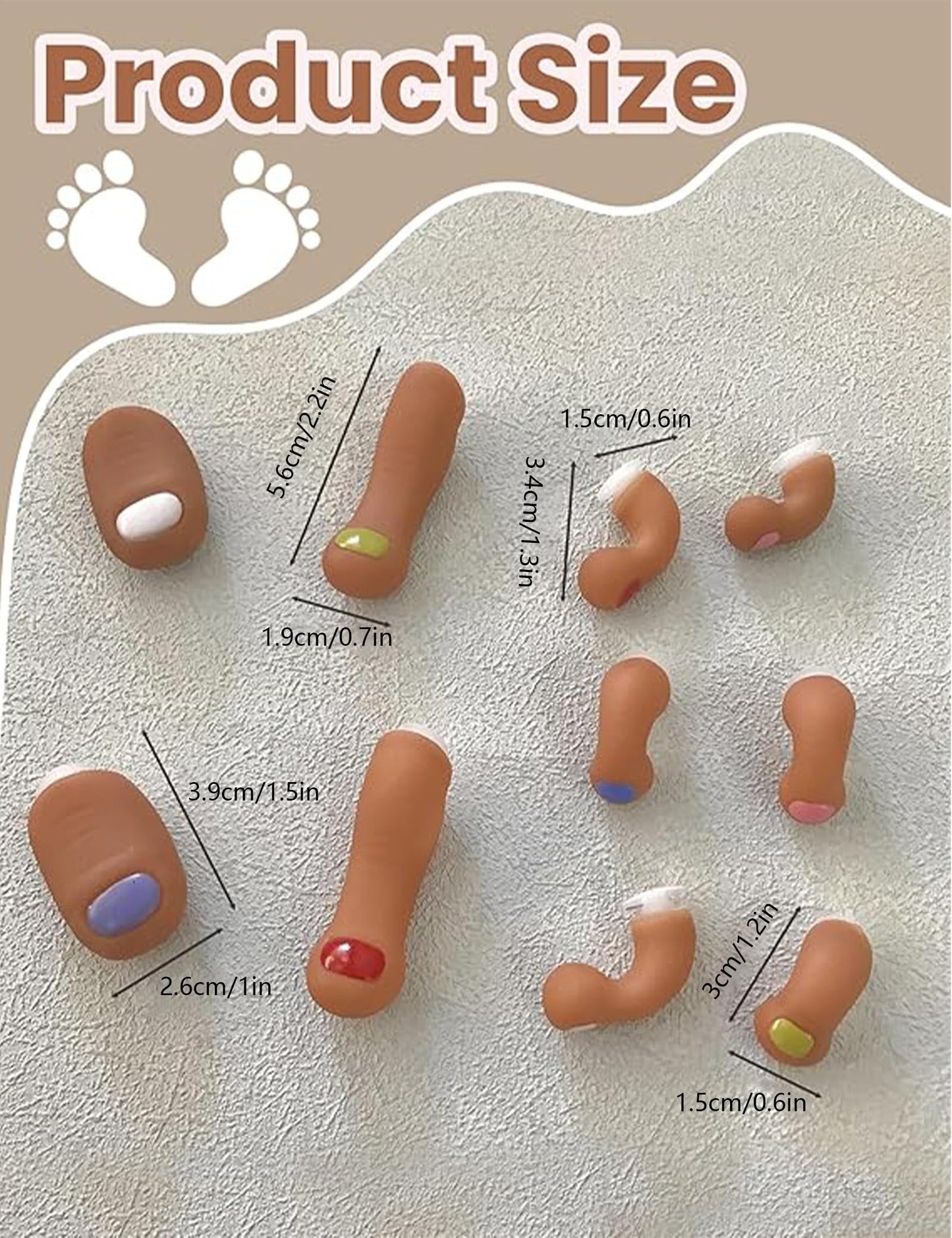 The Prank Toes: Ultra-Realistic Human Toe Charms for Clog Shoes (10 Pieces)