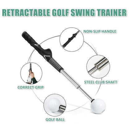 Telescopic Retractable Golf Swing Training Aid