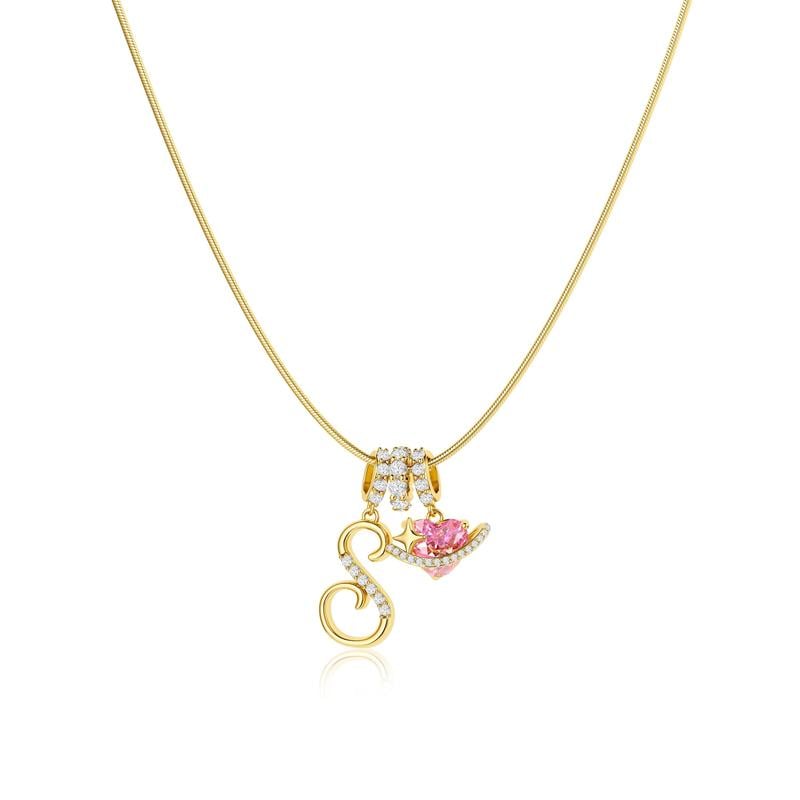 💖Last Day 49% OFF✨3-Layering Initial A-Z Letter Pendant Necklaces🎀