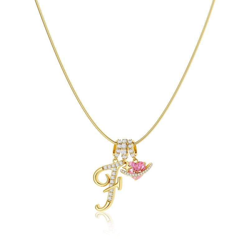 💖Last Day 49% OFF✨3-Layering Initial A-Z Letter Pendant Necklaces🎀