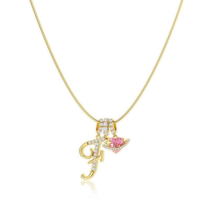 💖Last Day 49% OFF✨3-Layering Initial A-Z Letter Pendant Necklaces🎀
