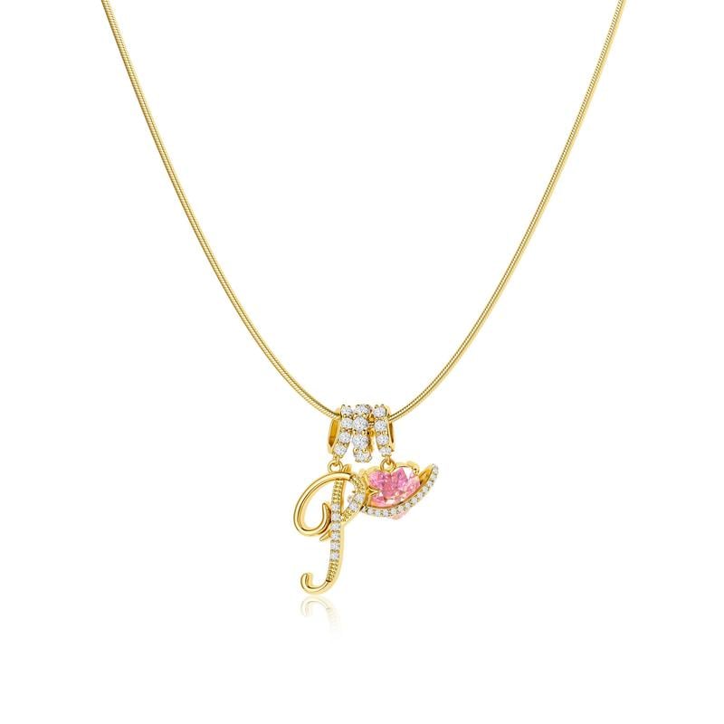 💖Last Day 49% OFF✨3-Layering Initial A-Z Letter Pendant Necklaces🎀