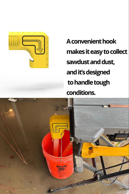 🔥Last Day 49% OFF - 🛠️Table Saw Dust Extraction Adapter🪵✨Vacuum-Free Gravity Dust Collection, Bucket-Ready, Zero-Cleanup Design