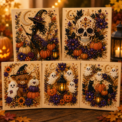 🎃 Halloween Pearl Art Kit – Create Your Own Spooky-Cute Décor