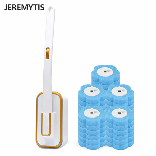 A More Hygienic Way to Clean Your Toilet No-Touch Replacement. No Floor Clutter.