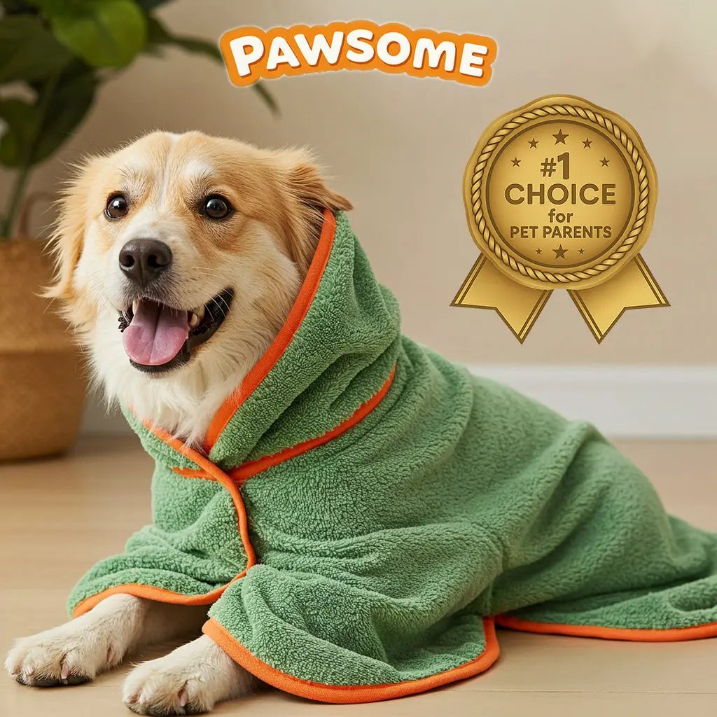 🐶🐾LAST DAY SALE 49% OFF💦 Super Absorbent Quick-drying Pet Dog Bathrobe
