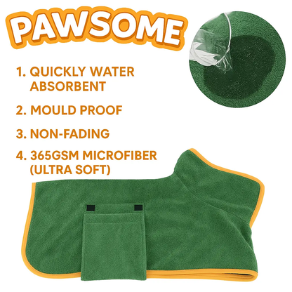 🐶🐾LAST DAY SALE 49% OFF💦 Super Absorbent Quick-drying Pet Dog Bathrobe