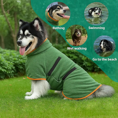 🐶🐾LAST DAY SALE 49% OFF💦 Super Absorbent Quick-drying Pet Dog Bathrobe